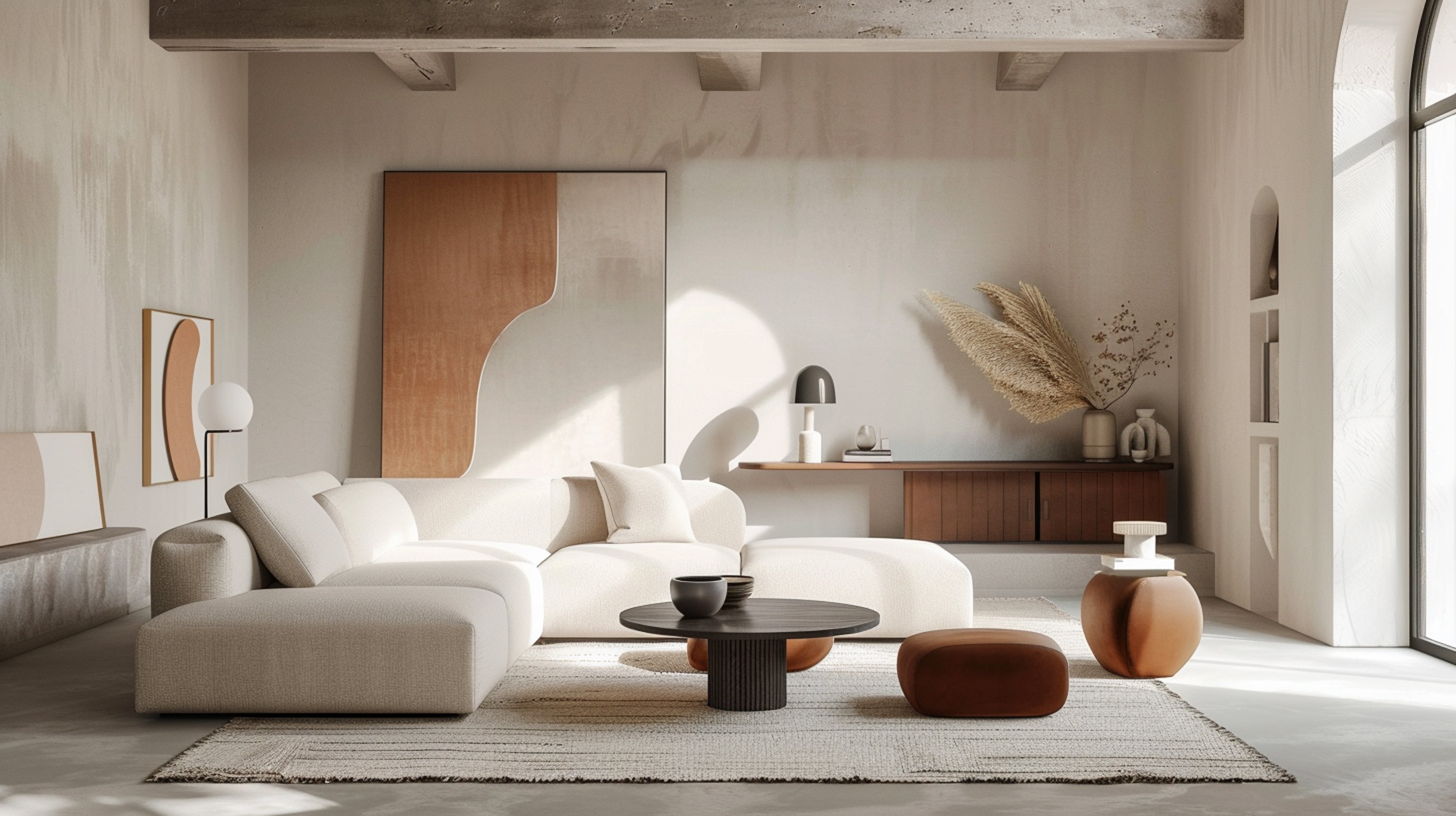 Minimalistic Interior with Rug - Living Well Interiors Durban South Africa
