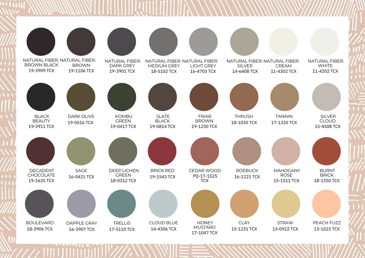 Handcrafted/Handmade Luxury Rugs - Color Card of yarn - Living Well Interiors Durban South Africa