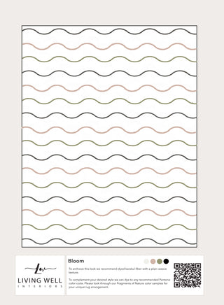 Handcrafted/Handmade Rugs - Bloom - Living Well Interiors Durban South Africa