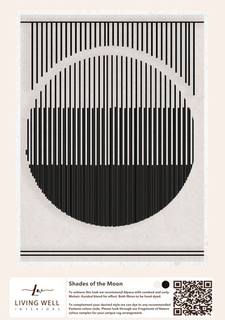 Handmade Alpaca, Mohair, and Karakul Rug - Shades of the Moon - Living Well Interiors Durban