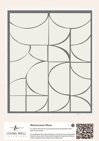 Handmade Karakul Rug - Monocrome muse - Living Well Interiors Durban