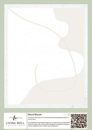 Handmade Karakul Rug - Reed Bloom - Living Well Interiors Durban