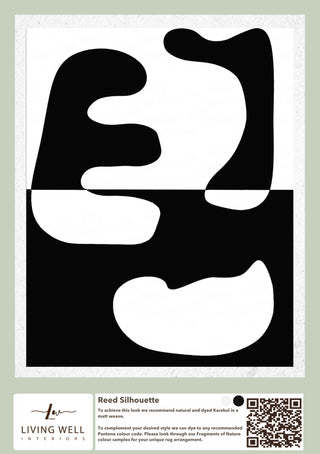 Handmade Karakul Rug - Reed Silhouette - Living Well Interiors Durban