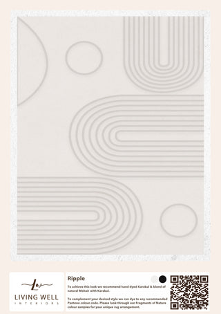 Handmade Karakul Rug - Ripple - Living Well Interiors Durban