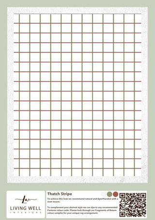 Handmade Karakul Rug - Thatch Stripe - Living Well Interiors Durban