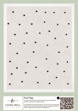 Handmade Mohair Rug - Quail Egg - Living Well Interiors Durban