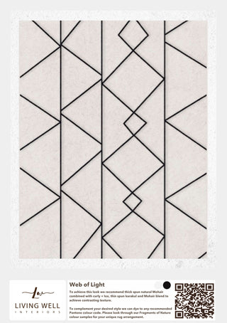 Handmade Mohair Rug - Web of Light - Living Well Interiors Durban