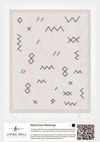 Handmade Mohair and Karakul Rug - Mysterious Markings - Living Well Interiors Durban