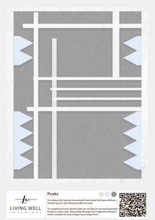 Handmade Mohair and Karakul Rug - Peaks - Living Well Interiors Durban