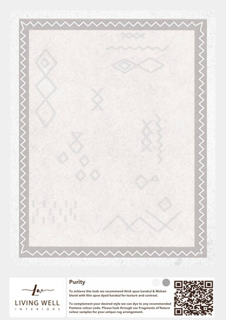 Handmade Mohair and Karakul Rug - Purity - Living Well Interiors Durban