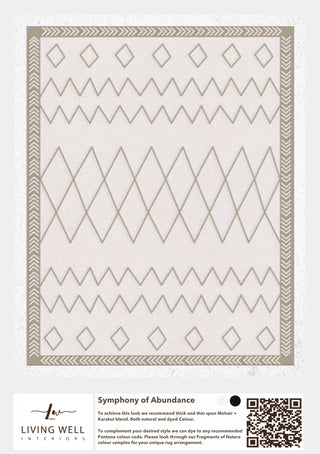 Handmade Mohair and Karakul Rug - Symphony of Abundance - Living Well Interiors Durban