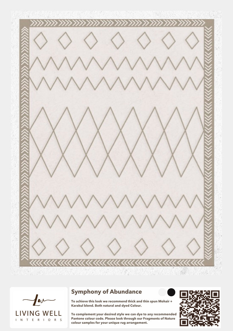 Handmade Mohair and Karakul Rug - Symphony of Abundance - Living Well Interiors Durban