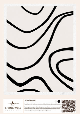 Handmade Mohair and Karakul Rug - Vital Force - Living Well Interiors Durban