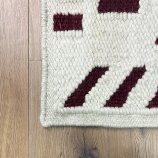 Handmade Mohair and Karakul Rug - Dots and Dashes - Living Well Interiors - Custom Rug
