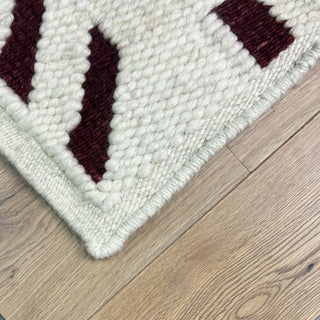 Handmade Mohair and Karakul Rug - Dots and Dashes - Living Well Interiors - Custom Rug